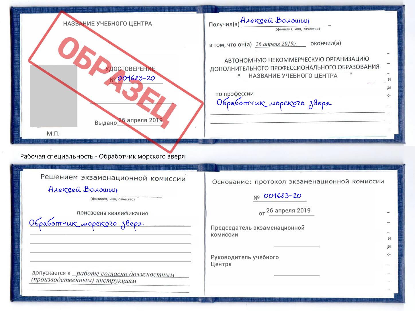 Обработчик морского зверя Сатка