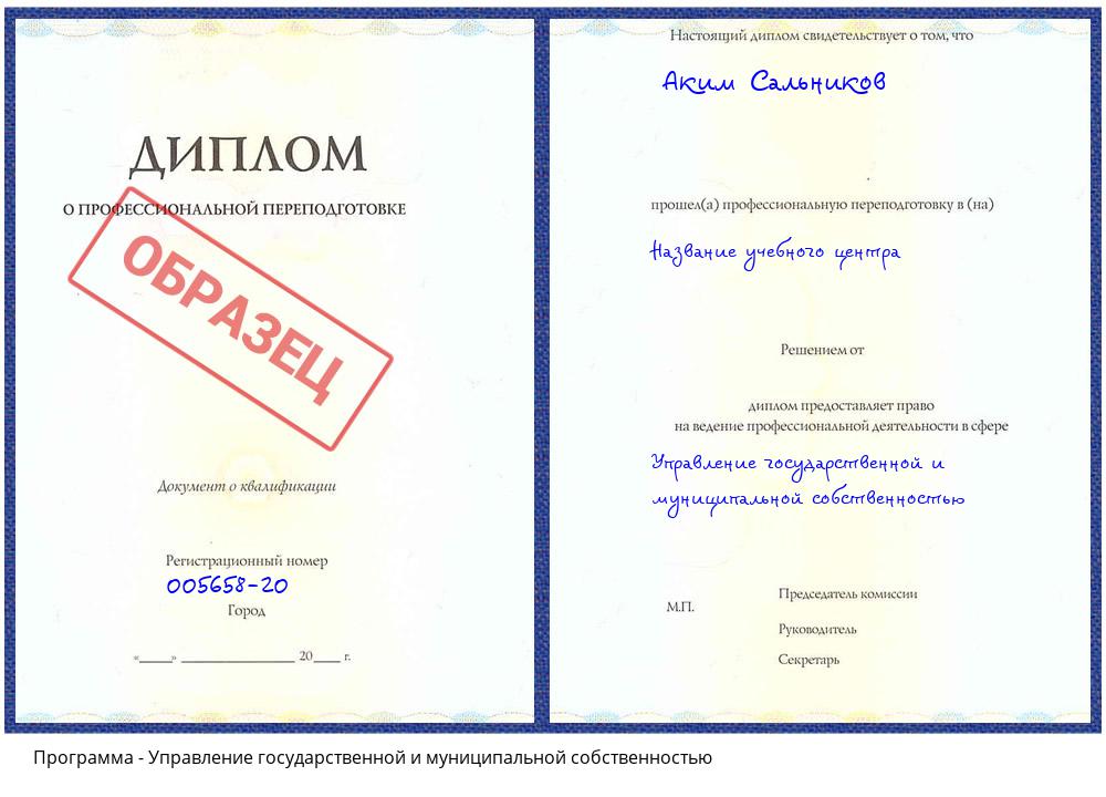 Управление государственной и муниципальной собственностью Сатка