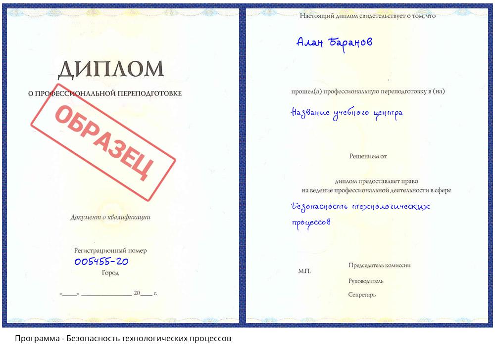 Безопасность технологических процессов Сатка