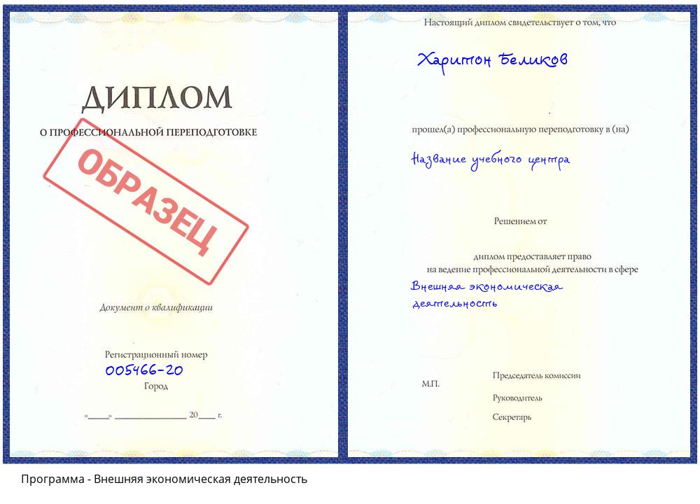 Внешняя экономическая деятельность Сатка