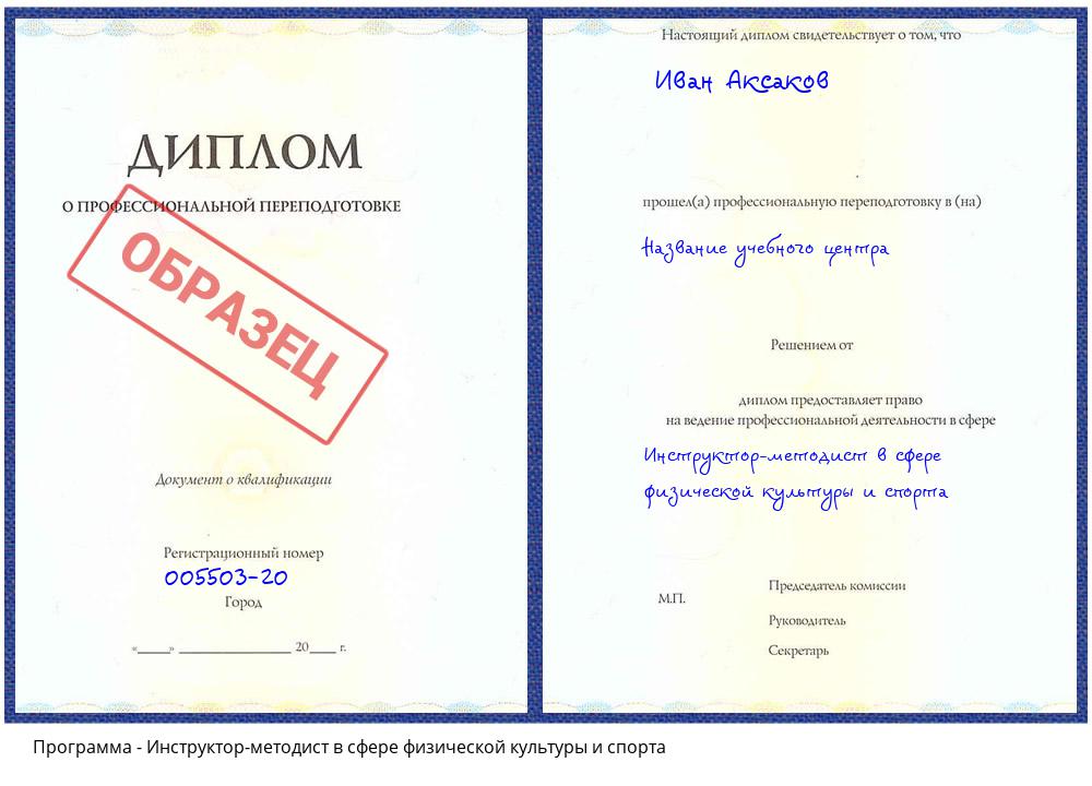 Инструктор-методист в сфере физической культуры и спорта Сатка